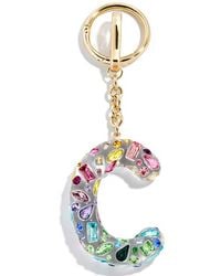 BaubleBar - Crystal Initial Key Ring Bag Charm - Lyst