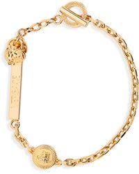 Versace - Greca Logo Chain Bracelet - Lyst