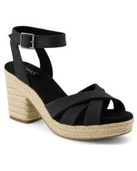 TOMS - Majorca Ankle Strap Platform Sandal - Lyst