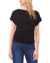 Halogen® - Shirred Dolman Short Sleeve Ponte Top - Lyst