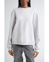 Acne Studios - Faihra U Face Patch Fleece Sweatshirt - Lyst