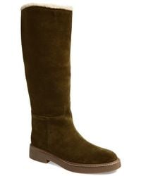 Jeffrey Campbell - Zabini Faux Shearling Lined Knee High Boot - Lyst