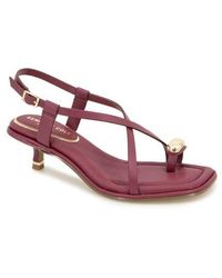 Kenneth Cole - Geala Slingback Kitten Heel Sandal - Lyst