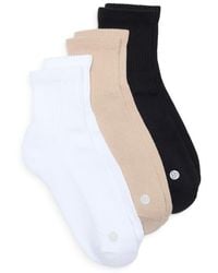 Zella - Assorted 3-Pack Half Crew Socks - Lyst