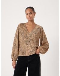 Hush - Grace Satin Long Sleeve Top - Lyst