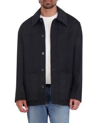 Cole Haan - Wool Blend Shirt Jacket - Lyst