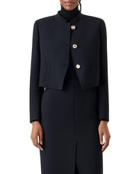 Akris - Kadet Short Wool Jacket - Lyst