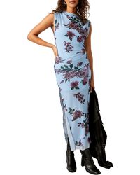 Free People - Carmel Floral Mesh Dress - Lyst