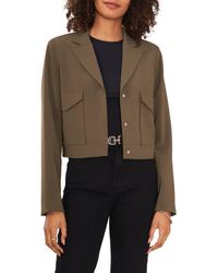 Vince Camuto - Notched Lapel Crop Blazer - Lyst