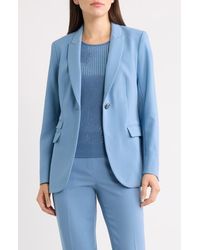 Anne Klein - Triple Pocket One-Button Blazer - Lyst