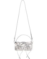 Acne Studios - Micro Multipocket Luxe Metallic Leather Crossbody Bag - Lyst