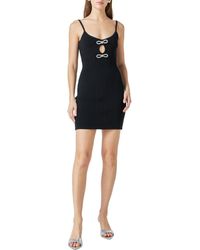 Endless Rose - Rhinestone Bow Knit Minidress - Lyst