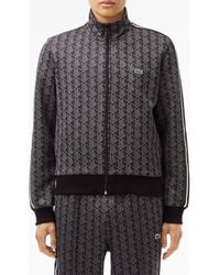Lacoste - Logo Monogram Stripe Track Jacket - Lyst
