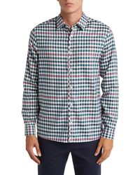 Ted Baker - Wilby Check Regular Fit Long Sleeve Button-up Shirt - Lyst
