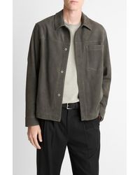 Vince - Modern Lambskin Trucker Jacket - Lyst