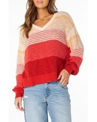Roxy - Vibes Level Stripe Sweater - Lyst