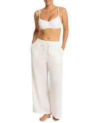 Sea Level - Sunset Beach High Waist Cotton Gauze Cover-up Pants - Lyst