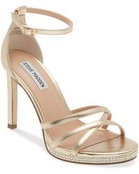Steve Madden Yuma Rhinestone Ankle Strap Sandal Lyst