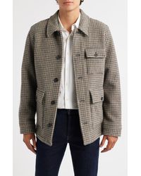 Brooks Brothers - Houndstooth Check Double Face Wool Blend Jacket - Lyst