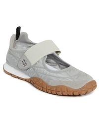 Miu Miu - Sport Quilted Nylon Mary Jane Sneaker - Lyst