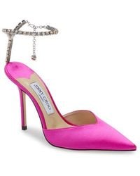 Jimmy Choo - Saeda 100 Satin Pump - Lyst