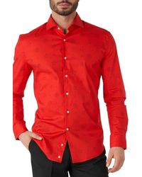 Opposuits - Christmas Icons Stretch Button-Up Shirt - Lyst