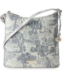 Brahmin - Katie Croc Embossed Leather Crossbody Bag - Lyst