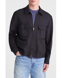 Madewell - Zip Front Organic Cotton & Linen Jacket - Lyst