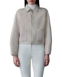 Mackage - Solana Wool & Leather Jacket - Lyst