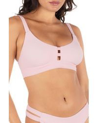 Hurley - Max Solid Tab Bikini Top - Lyst