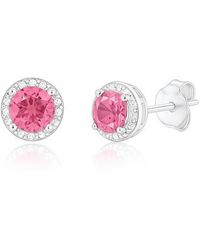 Donatello Gian - Sterling Halo Stud Earrings - Lyst