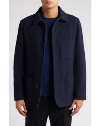 Hart Schaffner Marx - Sonoma Textured Wool Blend Button-Up Jacket - Lyst