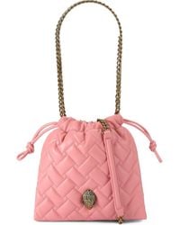Kurt Geiger - Small Kensington Drawstring Quilted Leather Shoulder Bag - Lyst