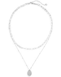 Nordstrom - Demi Fine Layered Pendant Necklace - Lyst