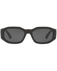 Versace - biggie 53mm Round Sunglasses - Lyst