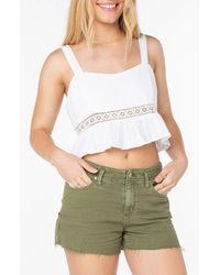 Roxy - Island Time Cotton Crop Tank - Lyst
