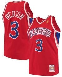 Mitchell & Ness - Allen Iverson Philadelphia 76Ers 1996/97 Hardwood Classics Authentic Jersey - Lyst
