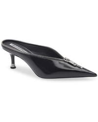 Alexander Wang - Akila Zip Pointed Toe Mule Pump - Lyst