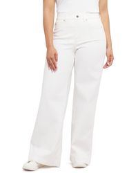 Spanx - High Waist Wide Leg Pull-On Jeans - Lyst