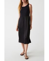 Michael Stars - Bridgette Mixed Media Tank Midi Dress - Lyst