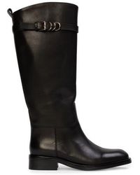 Black Suede Studio - Ashley Leather Boot - Lyst