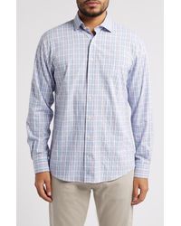 Johnnie-o - Bruin Plaid Performance Button-Up Shirt - Lyst