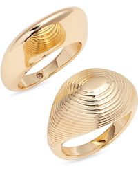 Open Edit - Set Of 2 Dome Rings - Lyst