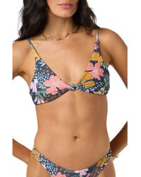 O'neill Sportswear - Mila Floral Pismo Bikini Top - Lyst