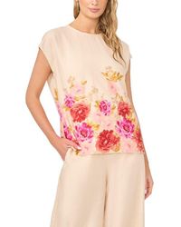 Halogen® - Floral Print Top - Lyst