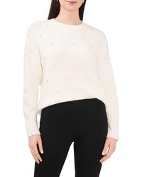 Chaus - Rhinestone Cozy Crewneck Sweater - Lyst