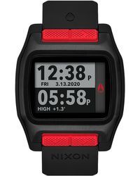 Nixon - High Tide Digital Silicone Strap Watch - Lyst