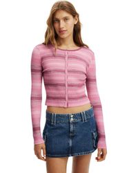 Cotton On - Everfine Rib Knit Cardigan - Lyst