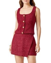 Endless Rose - Tweed Button Front Top - Lyst