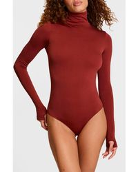 Commando - Prima Ballet Turtleneck Long Sleeve Thong Bodysuit - Lyst